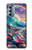 S4084 虹色ファンタジー波 Rainbow Ocean Wave Fantasy Motorola Moto G Stylus 5G (2022) バックケース、フリップケース・カバー