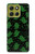 S4087 かわいいおばけ柄 Cute Green Ghost Cartoon Pattern Motorola Moto G86 バックケース、フリップケース・カバー