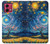 S4081 幻想銀河夜空アート Dreamy Spiral Galaxy Night Sky Art Motorola Moto G84 バックケース、フリップケース・カバー