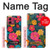 S4105 カラフル花柄 Vibrant Colorful Floral Pattern Motorola Moto G84 バックケース、フリップケース・カバー