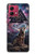 S4110 オオカミと古代紋章 Mystic Wolf Ancient Symbol Artwork Motorola Moto G84 バックケース、フリップケース・カバー