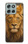 S4093 王冠ライオンアート Royal Lion Portrait Artwork Motorola Moto G56 バックケース、フリップケース・カバー