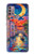 S4083 月夜のベネチア風景 Colorful Painting Moonlit Venice City Motorola Moto G30, G20, G10 バックケース、フリップケース・カバー