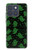 S4087 かわいいおばけ柄 Cute Green Ghost Cartoon Pattern Motorola Edge 70 バックケース、フリップケース・カバー