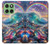 S4084 虹色ファンタジー波 Rainbow Ocean Wave Fantasy Motorola Edge 60 バックケース、フリップケース・カバー