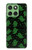 S4087 かわいいおばけ柄 Cute Green Ghost Cartoon Pattern Motorola Edge 60 バックケース、フリップケース・カバー