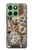 S4100 レトロ科学コラージュ Vintage Scientific Discovery Collage Motorola Edge 60 バックケース、フリップケース・カバー
