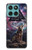 S4110 オオカミと古代紋章 Mystic Wolf Ancient Symbol Artwork Motorola Edge 60 Fusion バックケース、フリップケース・カバー
