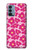 S4097 ピンク花柄 Pink Floral Seamless Pattern Design OnePlus Nord N200 5G バックケース、フリップケース・カバー