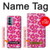 S4097 ピンク花柄 Pink Floral Seamless Pattern Design OnePlus Nord N200 5G バックケース、フリップケース・カバー