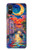 S4083 月夜のベネチア風景 Colorful Painting Moonlit Venice City Sony Xperia 10 VI バックケース、フリップケース・カバー