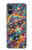 S4085 宇宙船サイケアート Cosmic Spaceship Psychedelic Art Sony Xperia 10 VI バックケース、フリップケース・カバー