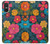 S4105 カラフル花柄 Vibrant Colorful Floral Pattern Sony Xperia 10 VI バックケース、フリップケース・カバー