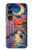 S4083 月夜のベネチア風景 Colorful Painting Moonlit Venice City Sony Xperia 1 VII バックケース、フリップケース・カバー