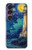 S4092 月夜の灯台風景 Moonlit Lighthouse Coastal Painting Sony Xperia 1 VII バックケース、フリップケース・カバー