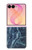 S2799 ライトブルーマーブルストーン グラフィックプリント Light Blue Marble Stone Texture Printed Samsung Galaxy Z Flip 8 バックケース、フリップケース・カバー