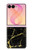 S2896 ゴールドマーブルグラフィックプリント Gold Marble Graphic Printed Samsung Galaxy Z Flip 8 バックケース、フリップケース・カバー