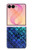 S3047 緑人魚のスケール Green Mermaid Fish Scale Samsung Galaxy Z Flip 8 バックケース、フリップケース・カバー