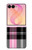 S3091 ピンクの模様のパターン Pink Plaid Pattern Samsung Galaxy Z Flip 8 バックケース、フリップケース・カバー