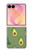 S3285 アボカドパターン Avocado Fruit Pattern Samsung Galaxy Z Flip 8 バックケース、フリップケース・カバー