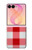 S3535 レッドギンガム Red Gingham Samsung Galaxy Z Flip 8 バックケース、フリップケース・カバー