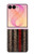 S3804 消防士メタルレッドラインフラググラフィック Fire Fighter Metal Red Line Flag Graphic Samsung Galaxy Z Flip 8 バックケース、フリップケース・カバー