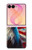 S3967 ハクトウワシのアメリカ国旗 Bald Eagle American Flag Samsung Galaxy Z Flip 8 バックケース、フリップケース・カバー