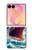 S4004 油絵 巨大サメ Oil Color Painting Giant Shark Samsung Galaxy Z Flip 8 バックケース、フリップケース・カバー