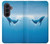 S0843 シロナガスクジラ Blue Whale Samsung Galaxy Z Fold 8 Ultra バックケース、フリップケース・カバー