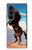 S0934 黒野生馬 Wild Black Horse Samsung Galaxy Z Fold 8 Ultra バックケース、フリップケース・カバー