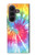 S1697 絞り染め カラフルなグラフィックプリント Tie Dye Colorful Graphic Printed Samsung Galaxy Z Fold 8 Ultra バックケース、フリップケース・カバー