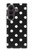 S2299 黒い水玉 Black Polka Dots Samsung Galaxy Z Fold 8 Ultra バックケース、フリップケース・カバー