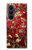 S2414 赤開花アーモンドの木 フィンセント・ファン・ゴッホ Red Blossoming Almond Tree Van Gogh Samsung Galaxy Z Fold 8 Ultra バックケース、フリップケース・カバー