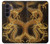 S2804 ゴールドドラゴンプリント Chinese Gold Dragon Printed Samsung Galaxy Z Fold 8 Ultra バックケース、フリップケース・カバー