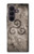 S2892 三脚巴シンボル Triskele Symbol Stone Texture Samsung Galaxy Z Fold 8 Ultra バックケース、フリップケース・カバー