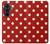 S2951 赤の水玉 Red Polka Dots Samsung Galaxy Z Fold 8 Ultra バックケース、フリップケース・カバー