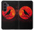 S3328 カラス赤い月 Crow Red Moon Samsung Galaxy Z Fold 8 Ultra バックケース、フリップケース・カバー