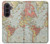 S3418 ヴィンテージの世界地図 Vintage World Map Samsung Galaxy Z Fold 8 Ultra バックケース、フリップケース・カバー