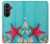 S3428 アクア 海星 貝 Aqua Wood Starfish Shell Samsung Galaxy Z Fold 8 Ultra バックケース、フリップケース・カバー