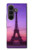 S3447 エッフェルパリの夕日 Eiffel Paris Sunset Samsung Galaxy Z Fold 8 Ultra バックケース、フリップケース・カバー