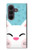 S3542 かわいい猫漫画 Cute Cat Cartoon Samsung Galaxy Z Fold 8 Ultra バックケース、フリップケース・カバー