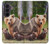 S3558 くまの家族 Bear Family Samsung Galaxy Z Fold 8 Ultra バックケース、フリップケース・カバー