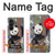 S3793 かわいい赤ちゃん雪パンダのペイント Cute Baby Panda Snow Painting Samsung Galaxy Z Fold 8 Ultra バックケース、フリップケース・カバー