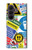 S3960 安全標識ステッカー コラージュ Safety Signs Sticker Collage Samsung Galaxy Z Fold 8 Ultra バックケース、フリップケース・カバー