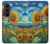S4019 ひまわり ヴァン・ゴッホ風 Sunflower Van Gogh Style Samsung Galaxy Z Fold 8 Ultra バックケース、フリップケース・カバー