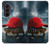 S4056 マダガスカルのカメの赤い帽子 Madagascar Turtle Red Cap Samsung Galaxy Z Fold 8 Ultra バックケース、フリップケース・カバー