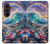 S4084 虹色ファンタジー波 Rainbow Ocean Wave Fantasy Samsung Galaxy Z Fold 8 Ultra バックケース、フリップケース・カバー