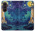 S4092 月夜の灯台風景 Moonlit Lighthouse Coastal Painting Samsung Galaxy Z Fold 8 Ultra バックケース、フリップケース・カバー