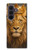 S4093 王冠ライオンアート Royal Lion Portrait Artwork Samsung Galaxy Z Fold 8 Ultra バックケース、フリップケース・カバー