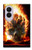 S0863 地獄火スカル Hell Fire Skull Samsung Galaxy Z Fold 8 バックケース、フリップケース・カバー